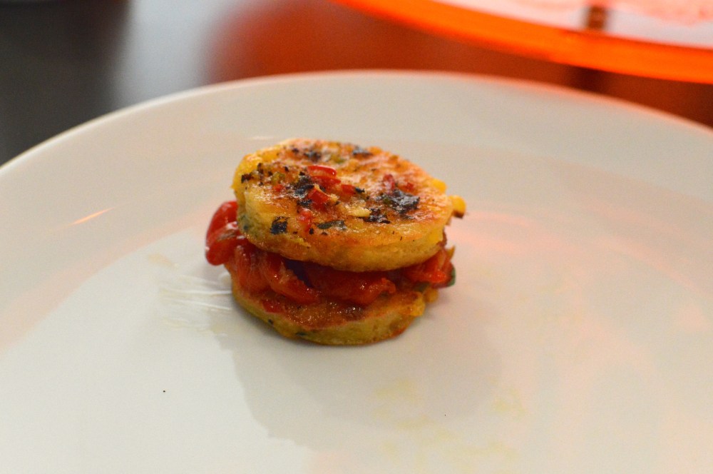 Courgette, feta & coriander pancake 