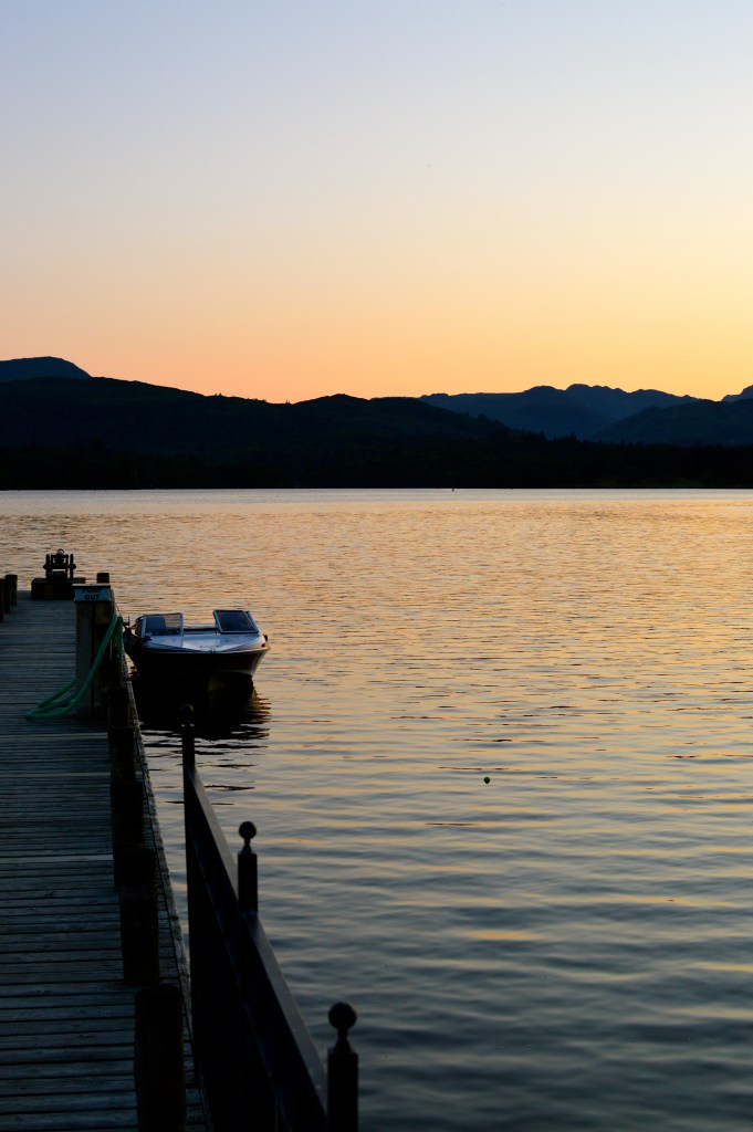 Low Wood Bay at sunset 