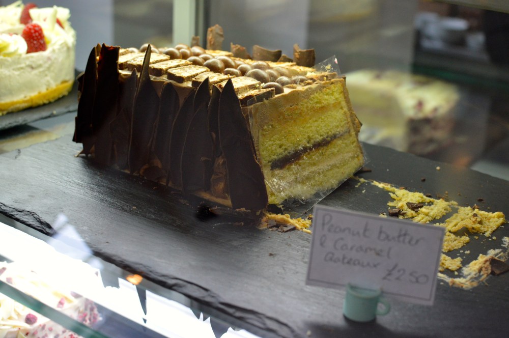 Peanut butter & caramel gateaux