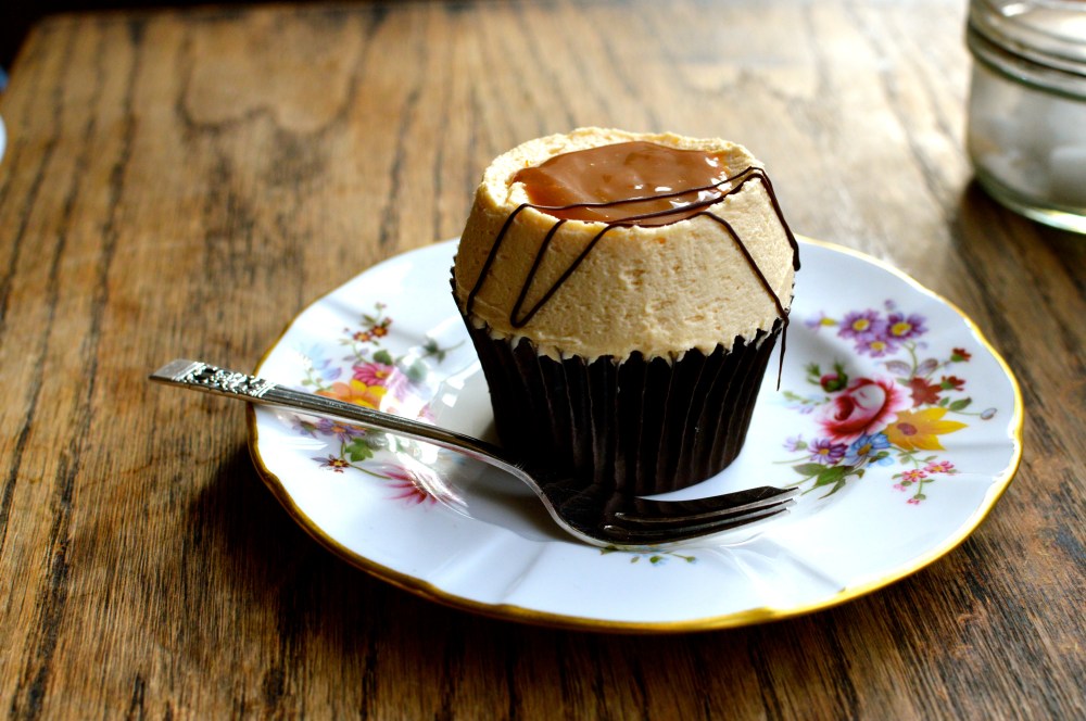 Salted caramel cupcake