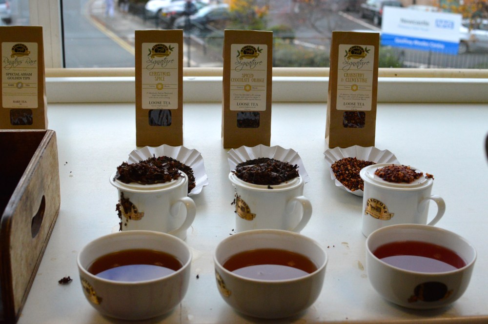 Ringtons 3 Christmas Blends, L-R, Christmas Spice, Spiced Chocolate Orange and Cranberry & Clementine