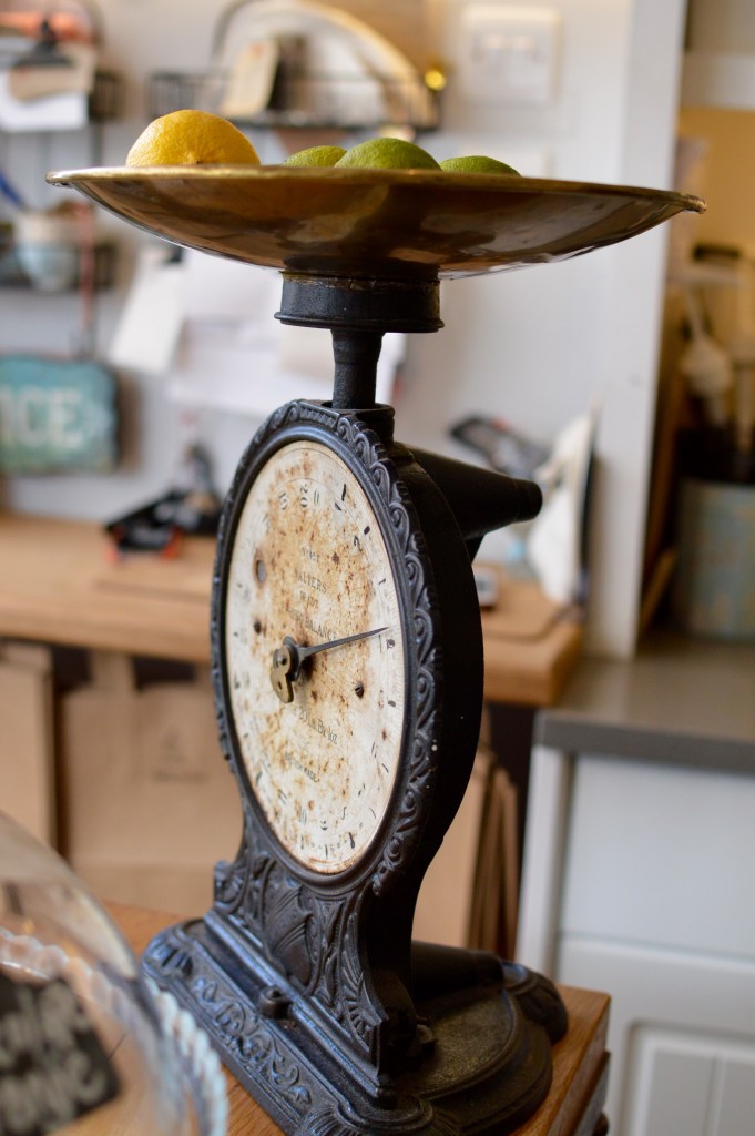 Vintage weight scales