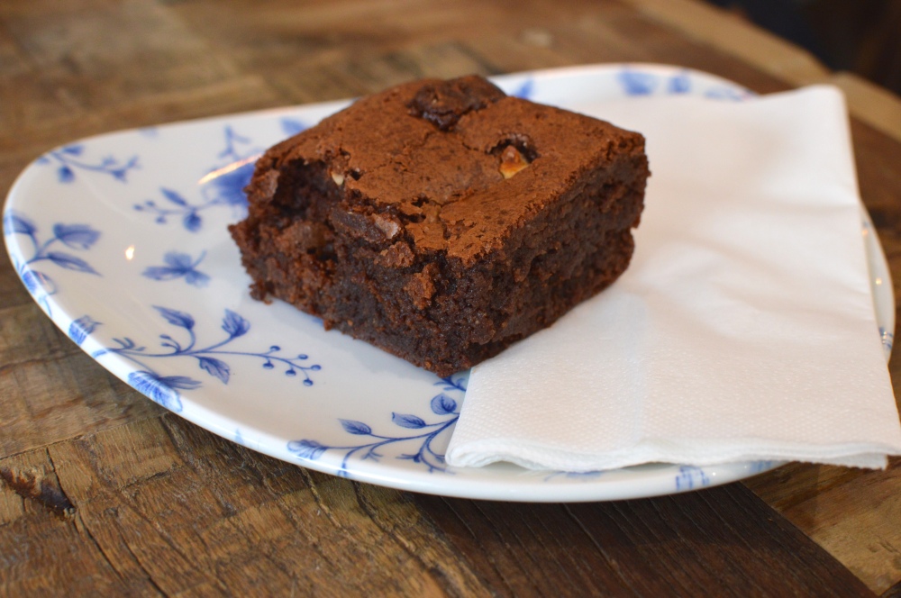 Chocolate Brownie, Violets Cafe Newcastle Quayside