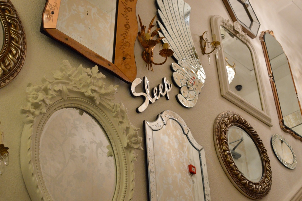 A wall of mirrors - The Rosebery Hotel Jesmond