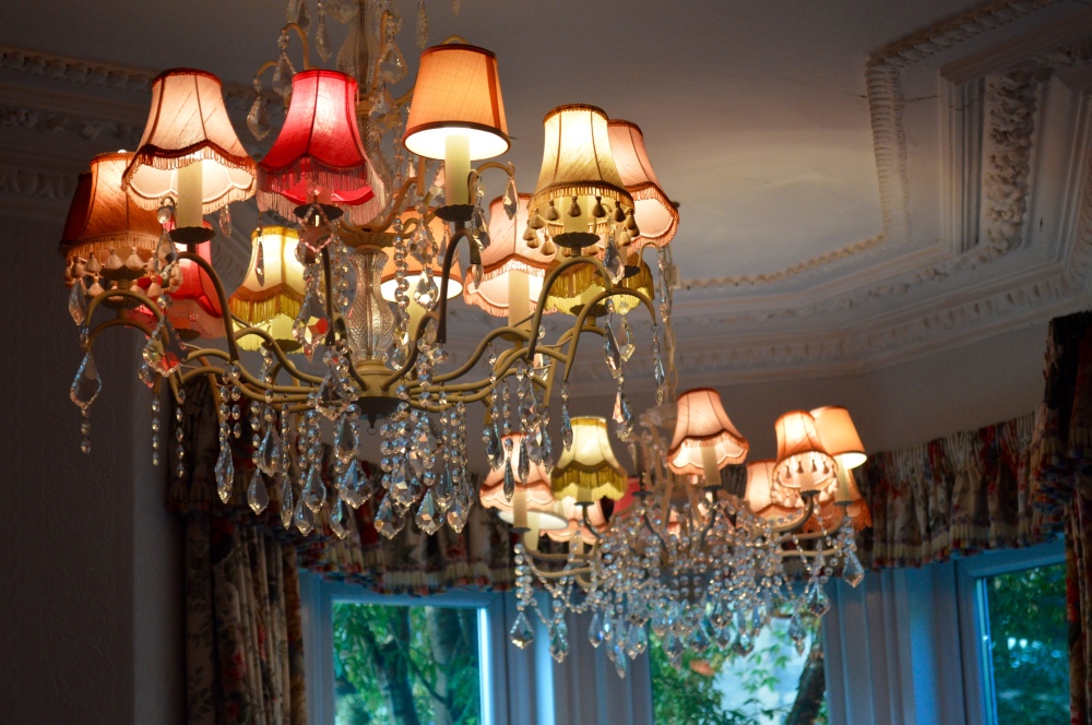 Vintage upcycled chandeliers - The Rosebery Hotel Jesmond