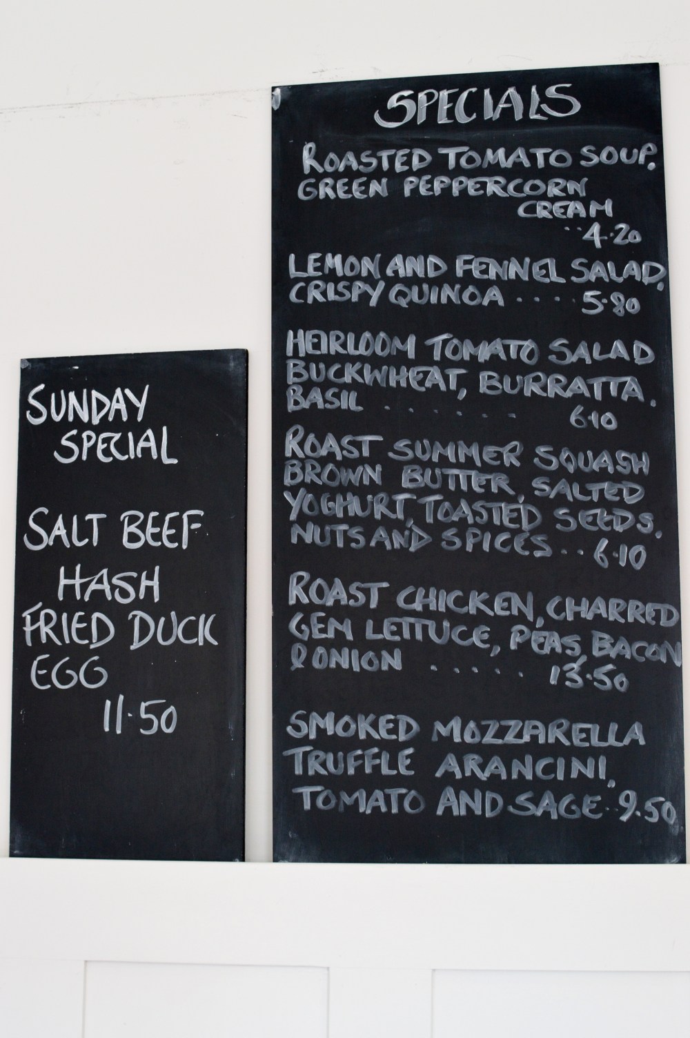Starks Kitchen Specials Board